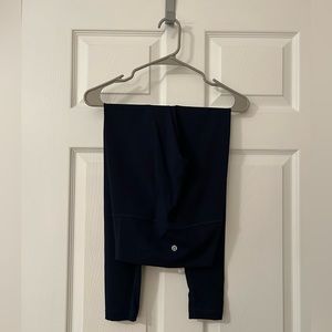 lululemon navy leggings size 2 (ankle length)